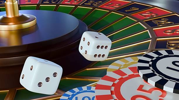 Live casino table with blackjack and roulette options